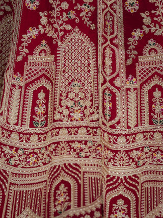 Red Bridal Lehenga Choli Set