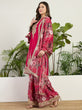 Load image into Gallery viewer, Red Chinon Embroidered Palazzo Set ClothsVilla