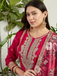Load image into Gallery viewer, Red Chinon Embroidered Palazzo Set ClothsVilla
