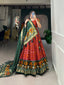 Red Color Exuberant Dola Silk Lehenga Set with Stunning Foil Prints ClothsVilla