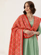Load image into Gallery viewer, Red Color Tusser Silk Patola Printed Dupatta ClothsVilla