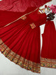 Load image into Gallery viewer, Red Designer Festivals &amp; Party Wear Fancy Anarkali Gown, Dupatta &amp; Plazzo Set – Elegant Embroidered Ensemble Clothsvilla