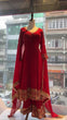 Load image into Gallery viewer, Red Designer Festivals &amp; Party Wear Fancy Anarkali Gown, Dupatta &amp; Plazzo Set – Elegant Embroidered Ensemble Clothsvilla