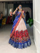 Load image into Gallery viewer, Red Dola Silk Lehenga Choli with Kalamkari Print &amp; Weaving Border ClothsVilla