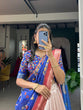 Load image into Gallery viewer, Red Dola Silk Lehenga Choli with Kalamkari Print &amp; Weaving Border ClothsVilla