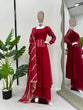 Load image into Gallery viewer, Red Elegant Anarkali Gown Set ClothsVilla