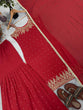 Load image into Gallery viewer, Red Elegant Heavy Faux Georgette Handworked Top with Palazzo &amp; Dupatta Set ClothsVilla