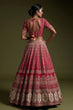 Load image into Gallery viewer, Red Elegant Rangoon Silk Lehenga Set with Sequins and Dori Work ClothsVilla