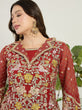 Load image into Gallery viewer, Red Embroidered Lehenga Set ClothsVilla