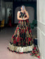 Red Floral Print Lehenga Choli ClothsVilla