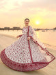 Load image into Gallery viewer, Red Georgette &amp; Organza Silk Gown ClothsVilla