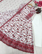 Load image into Gallery viewer, Red Georgette &amp; Organza Silk Gown ClothsVilla