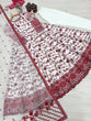 Load image into Gallery viewer, Red Georgette &amp; Organza Silk Gown ClothsVilla