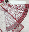 Load image into Gallery viewer, Red Georgette &amp; Organza Silk Gown ClothsVilla