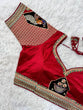 Load image into Gallery viewer, Red Handcrafted Sequined Blouse in Dilkush Silk ClothsVilla