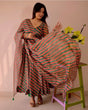 Load image into Gallery viewer, Red Leheriya Printed Anarkali Suit ClothsVilla