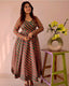 Red Leheriya Printed Anarkali Suit ClothsVilla