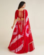Load image into Gallery viewer, Red Lost in the Beauty of Tradition – Exquisite Faux Georgette Lehenga Set ClothsVilla