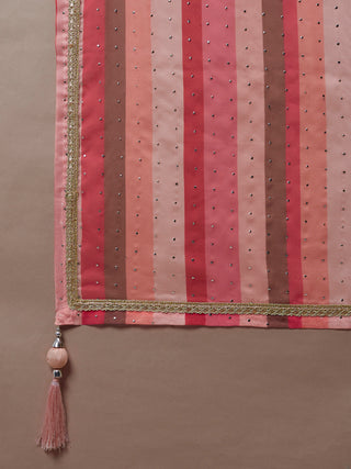 Red Organza Floral Printed Semi-Stitched Lehenga choli & Dupatta Clothsvilla