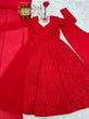 Load image into Gallery viewer, Red Premium Fox Georgette Lucknowi Sequence Work Anarkali Set ClothsVilla