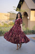 Load image into Gallery viewer, Red Printed Cotton Anarkali Kurti ClothsVilla