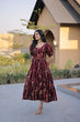 Load image into Gallery viewer, Red Printed Cotton Anarkali Kurti ClothsVilla