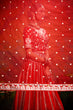 Load image into Gallery viewer, Red Pure Silk Moti &amp; Zarkan heavy embroidery Semi-Stitched Lehenga choli &amp; Dupatta Clothsvilla