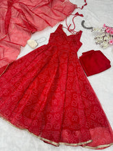 Load image into Gallery viewer, Red Ri8 Fashion Exclusive Digital Printed Anarkali Suit Clothsvilla