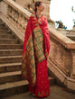 Load image into Gallery viewer, Red Saree Mall Women's Banarasi Silk Blend Saree with Unstitched Blouse Piece ClothsVilla