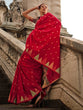 Load image into Gallery viewer, Red Saree Mall Women's Banarasi Silk Blend Saree with Unstitched Blouse Piece ClothsVilla