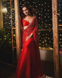 Load image into Gallery viewer, Red Satin Silk Lehenga Choli with Sequins Lace &amp; Heavy Thread Work Dupatta ClothsVilla
