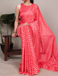 Load image into Gallery viewer, Red Satin Silk Printed Saree ClothsVilla