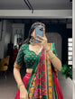 Load image into Gallery viewer, Red Silk Printed Lehenga Set ClothsVilla