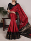 Red Silk Zari Weaving Saree ClothsVilla