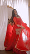 Load image into Gallery viewer, Red Stunning Faux Georgette Sharara Set – A Perfect Festive Ensemble ClothsVilla