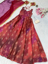 Load image into Gallery viewer, Ri8 Fashion Multicolor Anarkali Gown – A Fusion of Elegance &amp; Modernity ClothsVilla