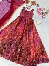 Load image into Gallery viewer, Ri8 Fashion Multicolor Anarkali Gown – A Fusion of Elegance &amp; Modernity ClothsVilla