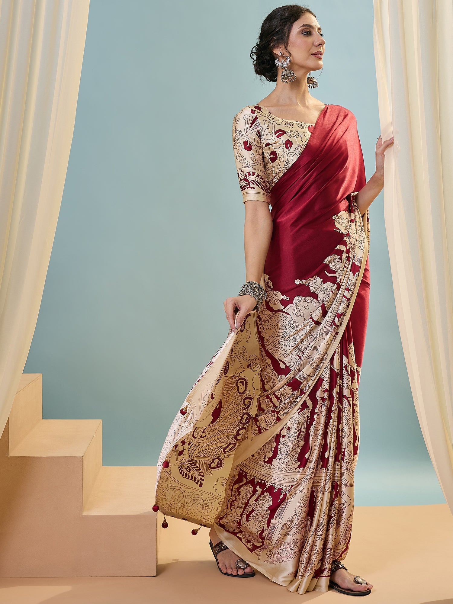 Riyana Classic Semi Modal Saree for Traditional Functions ClothsVilla