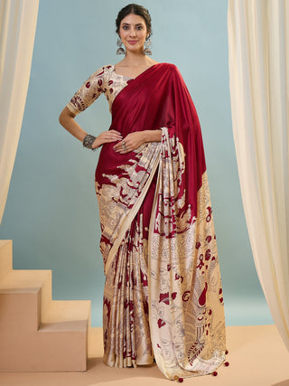 Riyana Classic Semi Modal Saree for Traditional Functions ClothsVilla