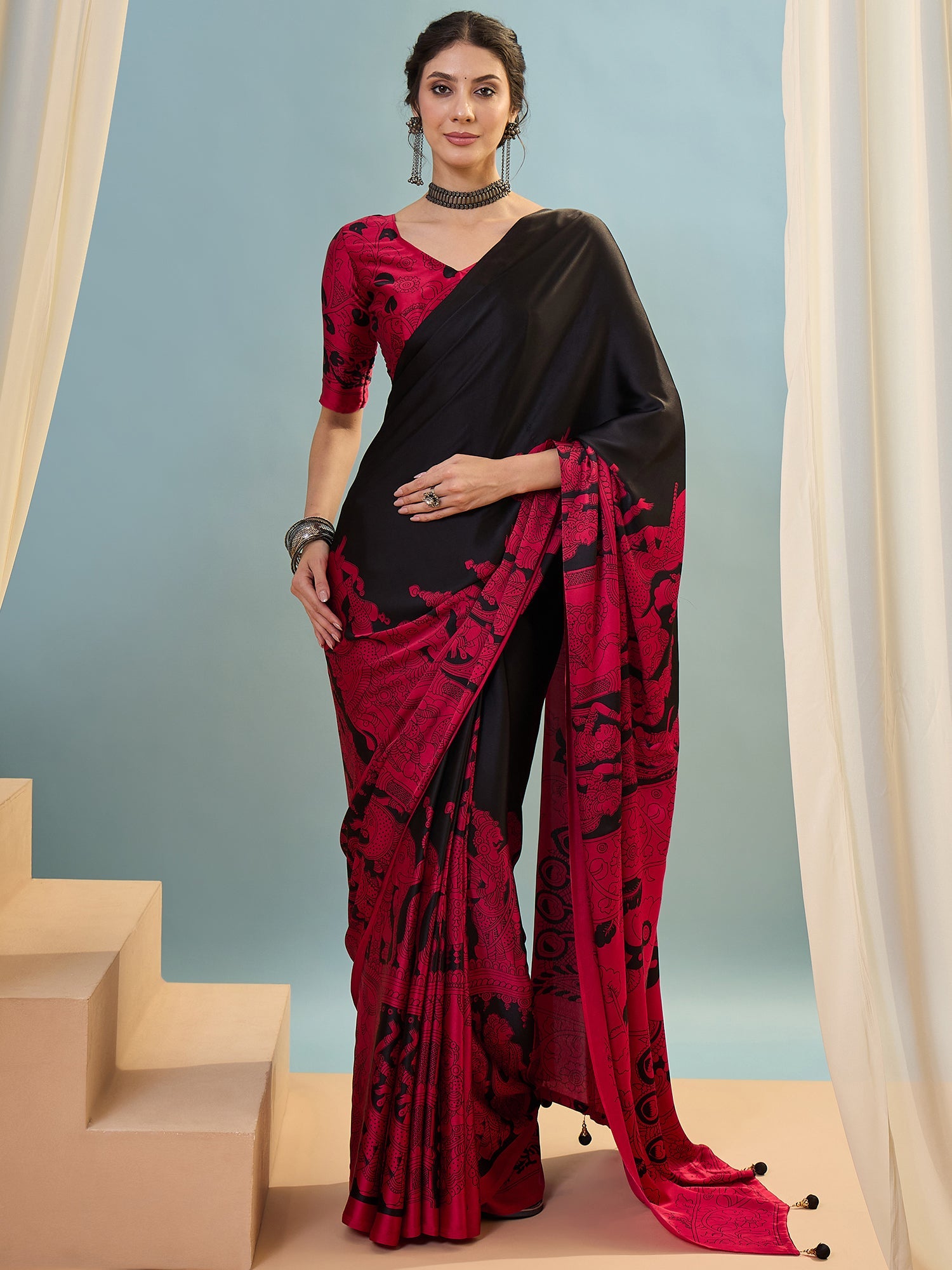 Riyana Classic Semi Modal Saree for Traditional Functions ClothsVilla
