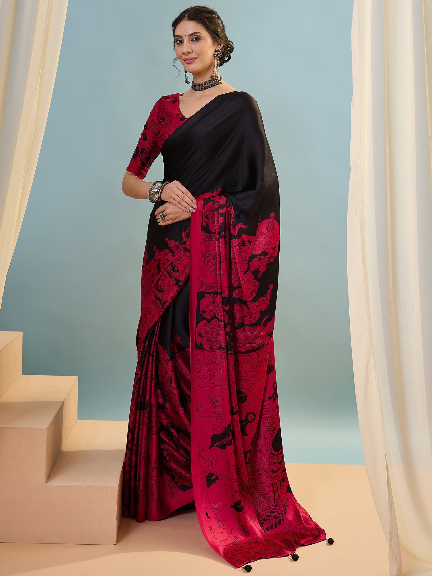Riyana Classic Semi Modal Saree for Traditional Functions ClothsVilla