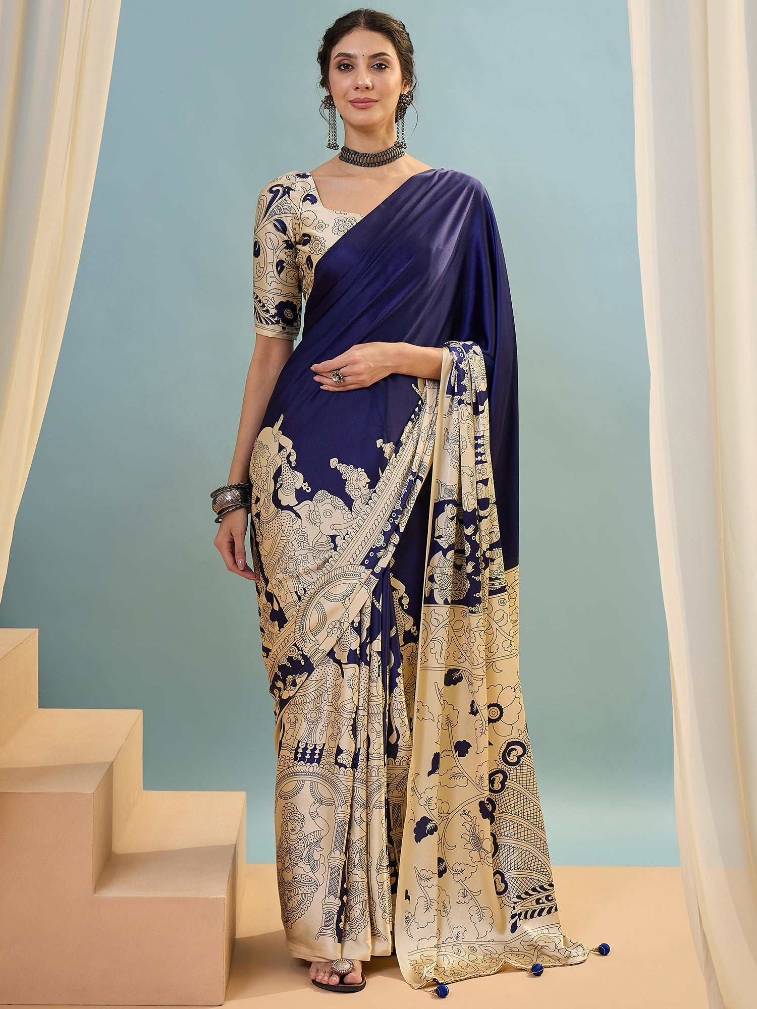Riyana Classic Semi Modal Saree for Traditional Functions ClothsVilla