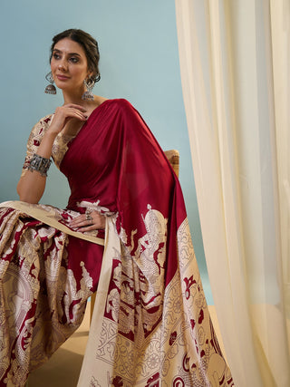 Riyana Classic Semi Modal Saree for Traditional Functions ClothsVilla