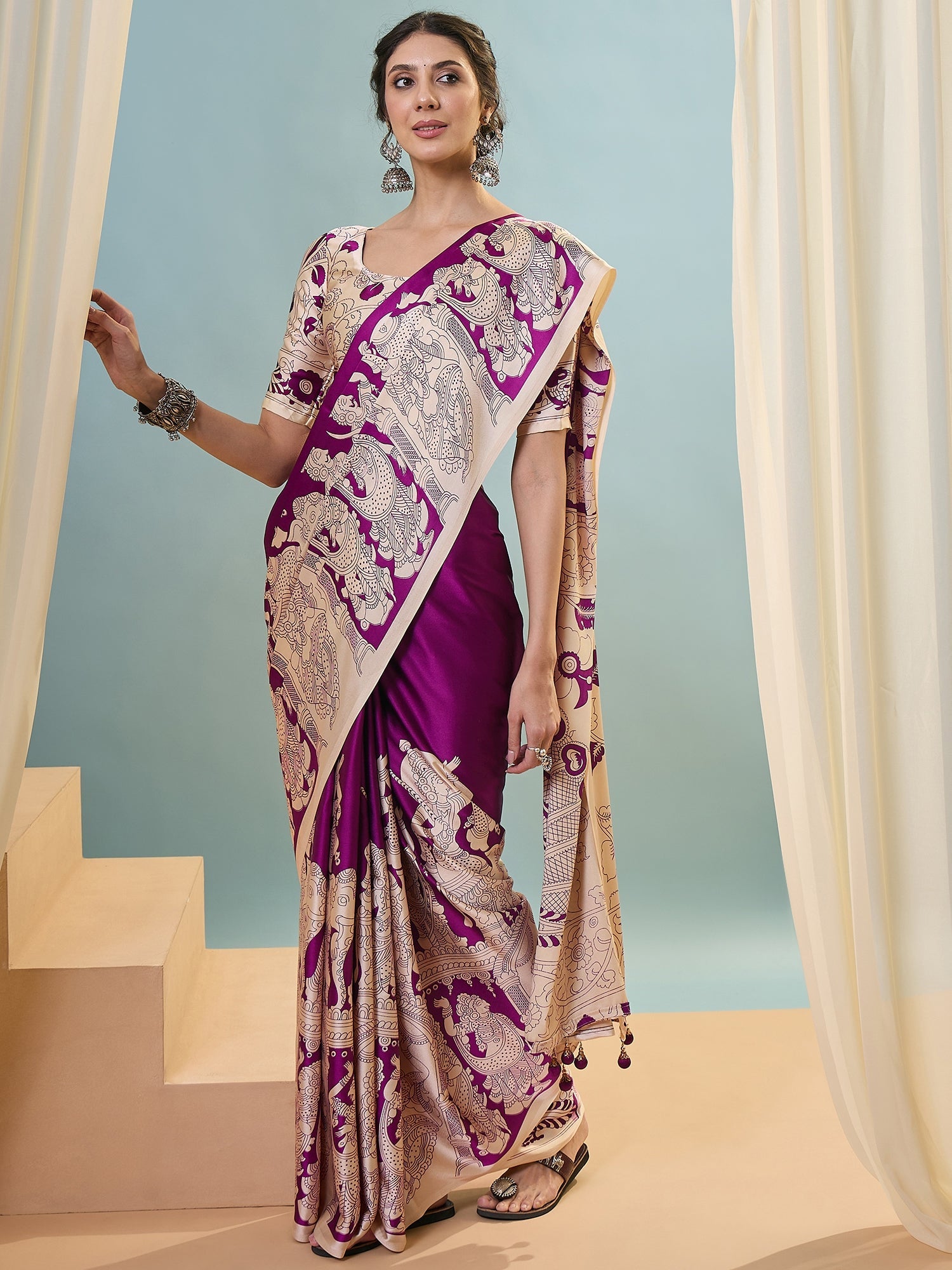 Riyana Classic Semi Modal Saree for Traditional Functions ClothsVilla