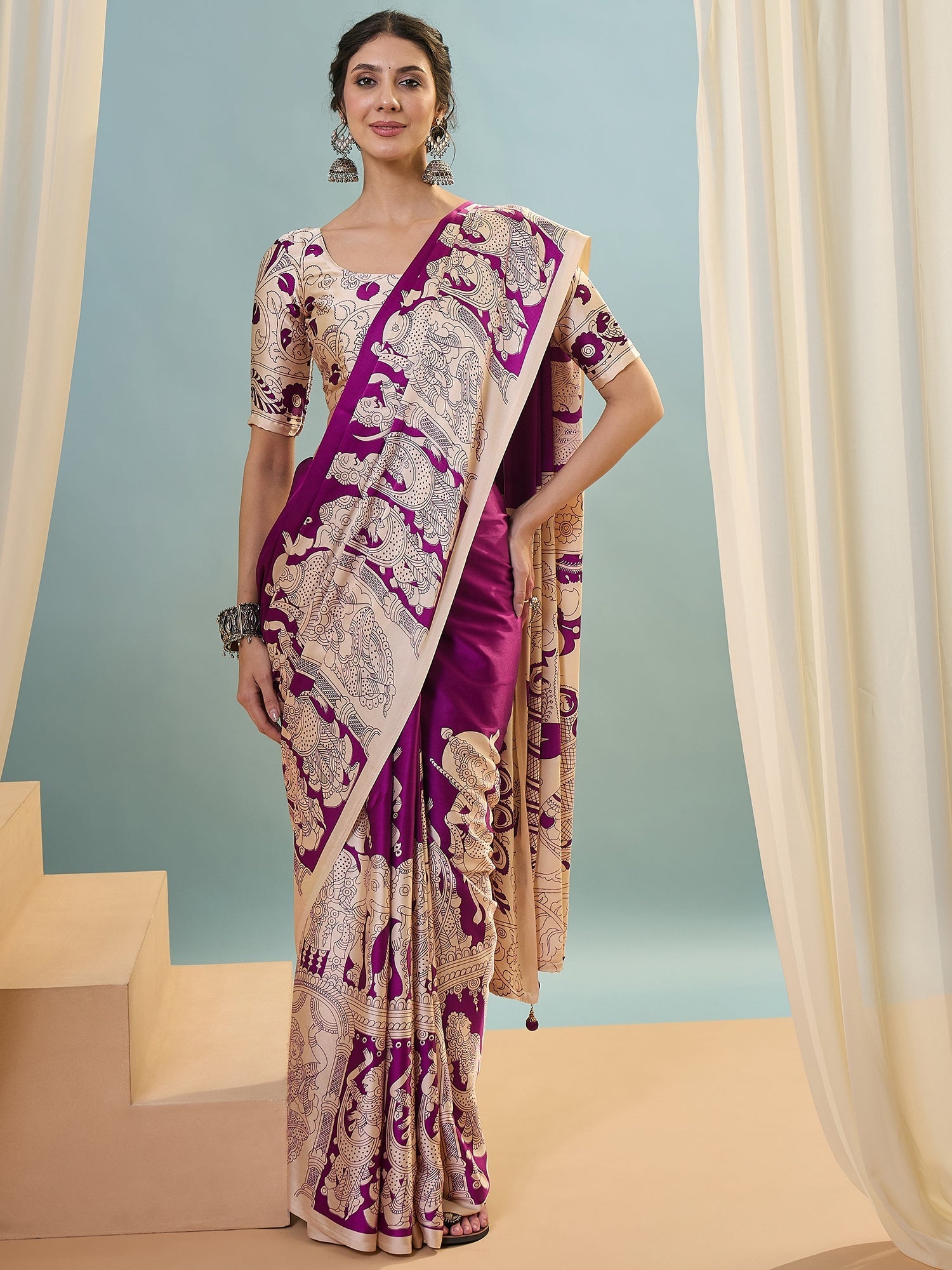 Riyana Classic Semi Modal Saree for Traditional Functions ClothsVilla