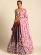 Load image into Gallery viewer, Rose Gold Chinon Sequins embroidery Semi-Stitched Lehenga choli &amp; Dupatta ClothsVilla
