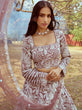 Load image into Gallery viewer, Rose Gold Pure Satin Sequins embroidery Semi-Stitched Lehenga choli &amp; Dupatta ClothsVilla