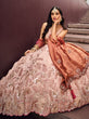Load image into Gallery viewer, Rose Gold Viscos fabric Sequins work Semi-Stitched Lehenga choli &amp; Dupatta ClothsVilla