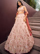 Load image into Gallery viewer, Rose Gold Viscos fabric Sequins work Semi-Stitched Lehenga choli &amp; Dupatta ClothsVilla