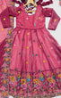 Load image into Gallery viewer, Rose Pink Designer Soft Crunchy Silk Embroidered Gown Set with Sequins Work &amp; Matching Dupatta – Fully Stitched Festive &amp; Party Wear ClothsVilla